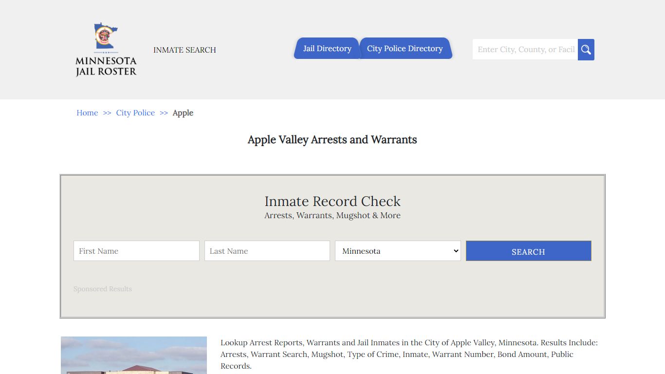 Apple Valley Arrests and Warrants | Jail Roster Search